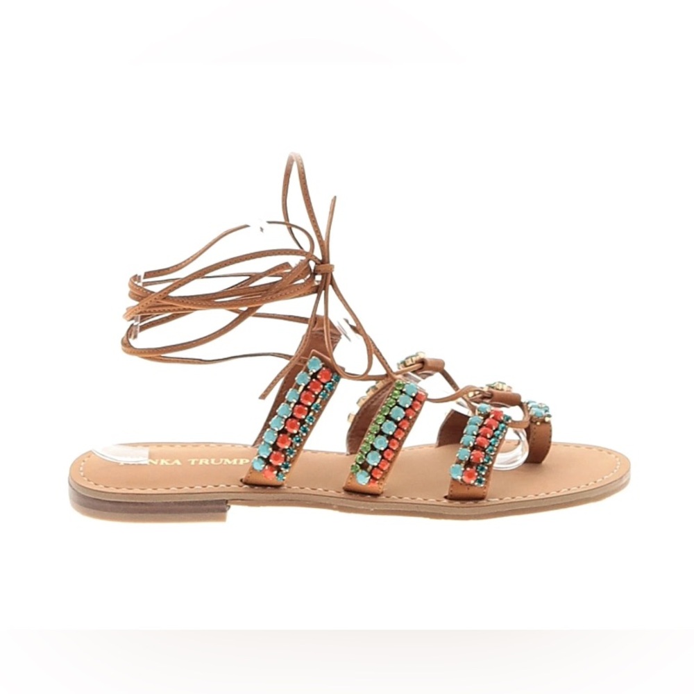 Ivanka Trump Multicolor Beaded Sandals